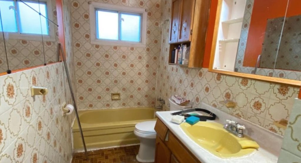70s Retro Bath to Marble Spa — before